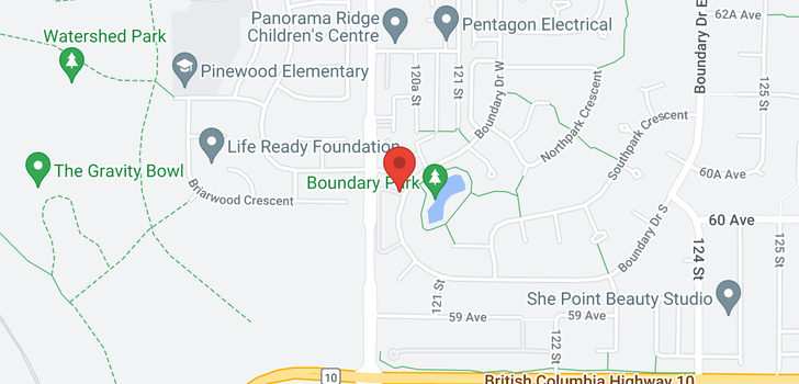 map of 127 12044 S BOUNDARY DRIVE